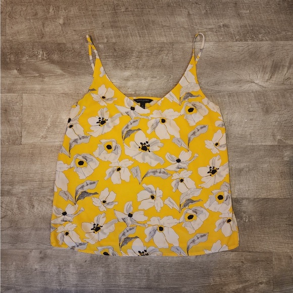 Banana Republic Tops Banana Republic Yellow Floral Tank Top With